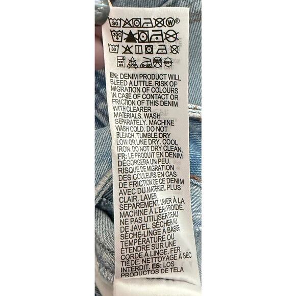 Billabong X Wrangler Womens High Rise Super Flare Blue Jeans Floral Patchwork 28 - Picture 16 of 16